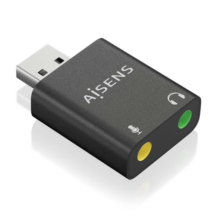 Tarjeta de Sonido AISENS USB-A/M-2x3.5mm/H (A106-0768)