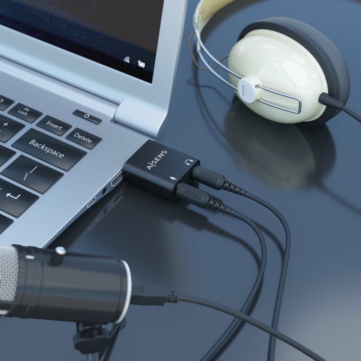 Tarjeta de Sonido AISENS USB-A/M-2x3.5mm/H (A106-0768)