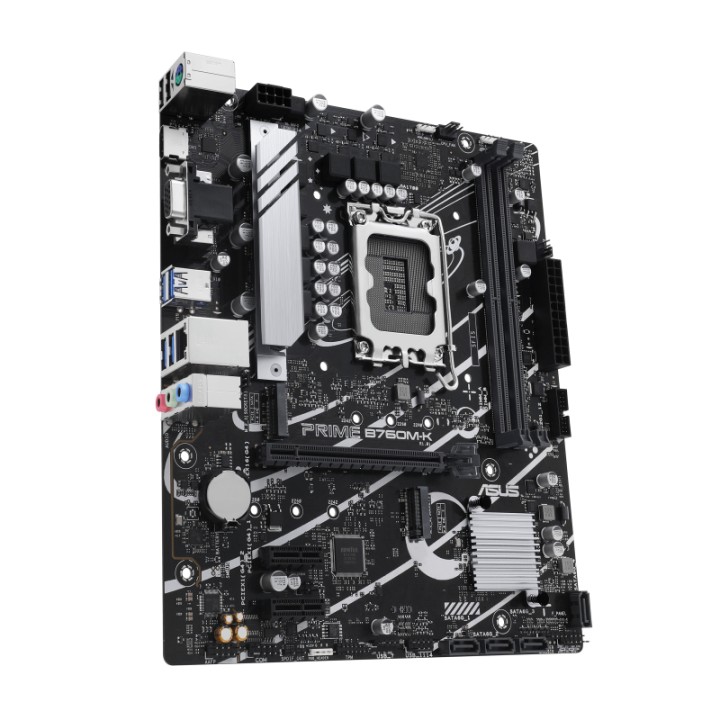 ASUS PRIME B760M-K: (1700) 2DDR5 VGA HDMI RJ45 mATX