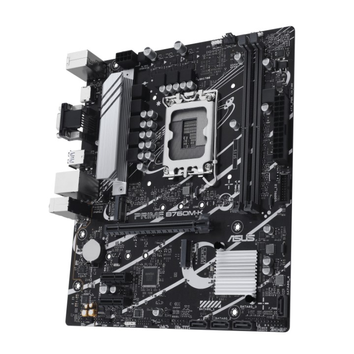 ASUS PRIME B760M-K: (1700) 2DDR5 VGA HDMI RJ45 mATX
