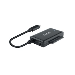 Adaptador TooQ USB-C a SATA 2.5"/3.5" Negro (TQHDA-02C)
