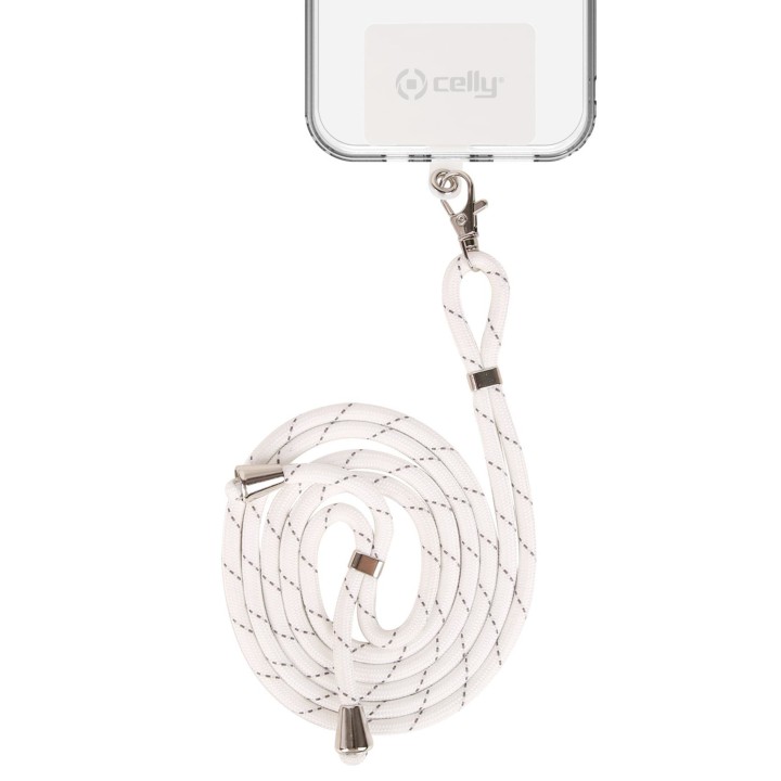 Cordón de Sujeción CELLY Cover Blanco (LACETUNIWH)