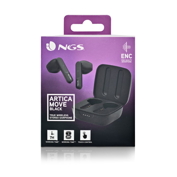 Auriculares NGS In-Ear BT 5.3 Negros (ARTICAMOVEBLACK)