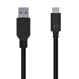 Cable AISENS USB-A/M a USB-C/M 0.5m Negro (A107-0449)