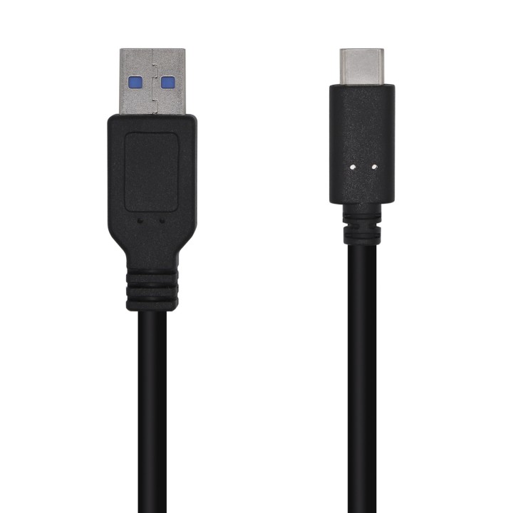 Cable AISENS USB-A/M a USB-C/M 0.5m Negro (A107-0449)