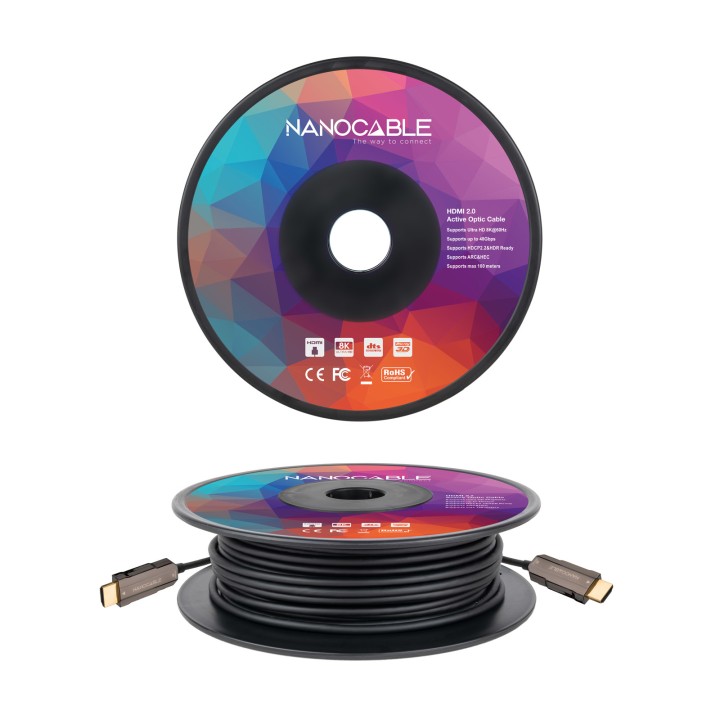 Nanocable HDMI A/M a HDMI A/M 100m Negro (10.15.2099)