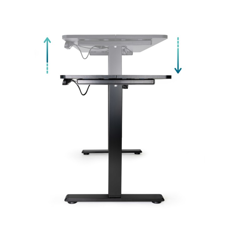 Mesa Electrica TOOQ 120x73x60cm Negra (TQESSD22-BK)