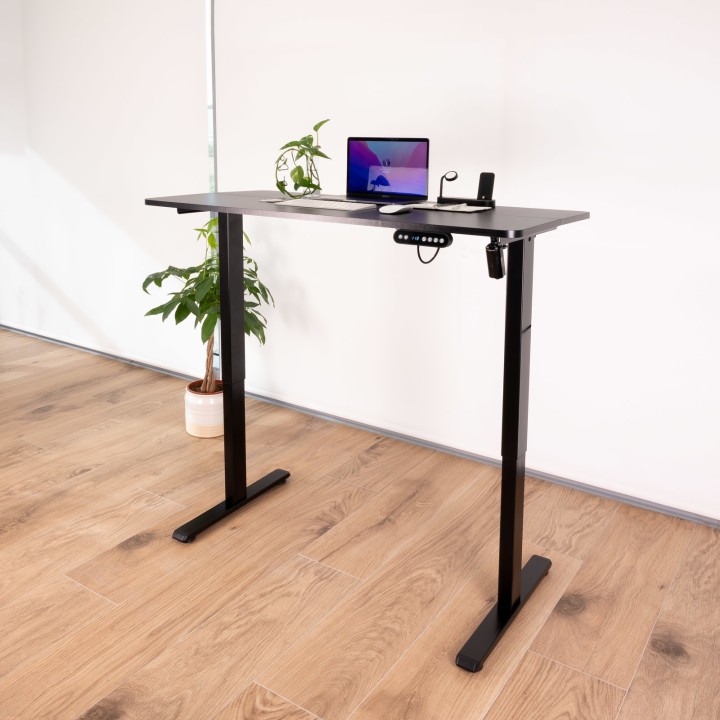 Mesa Electrica TOOQ 120x73x60cm Negra (TQESSD22-BK)