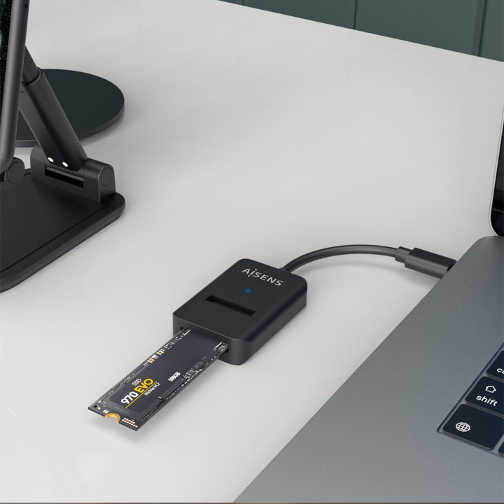 Dock AISENS USB-C SSD M.2 SATA/NVMe (ASUC-M2D011-BK)