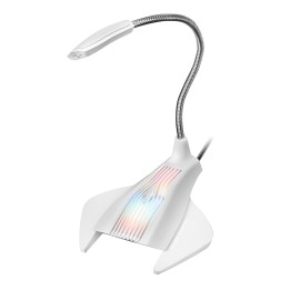 Micrófono Sobremesa Mars Gaming Flexible Blanco (MMICW)