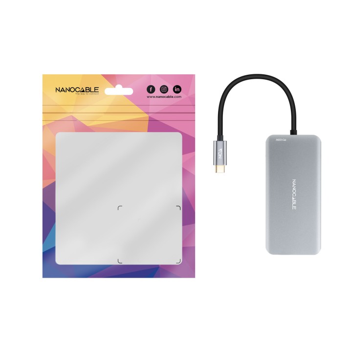 Dock Nanocable USB-C a USB/HDMI/PD Gris (10.16.1009)