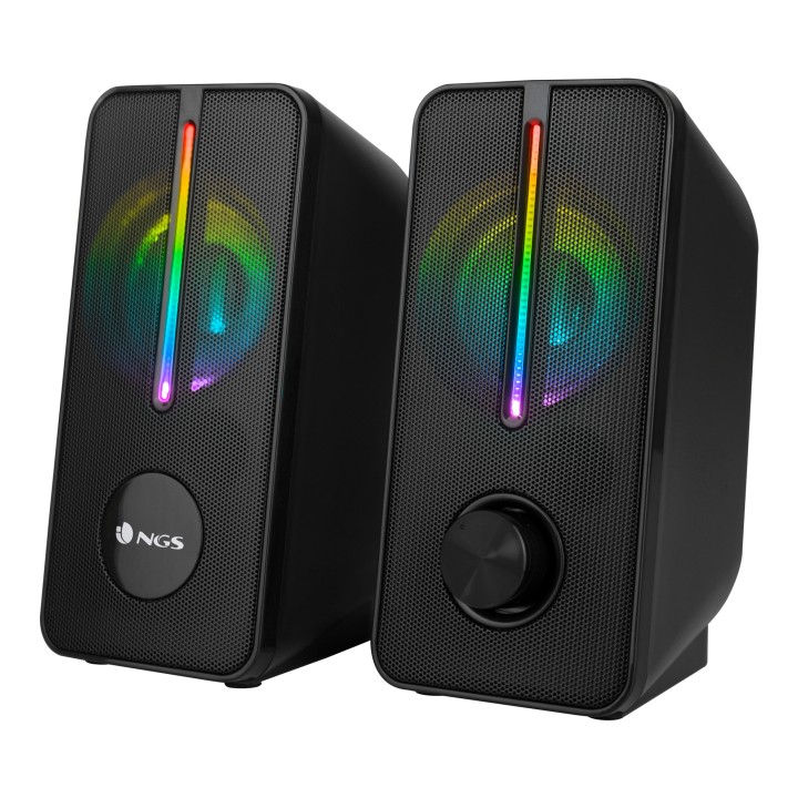 Altavoces Gaming NGS RGB 12W 3.5mm Negros (GSX-150)