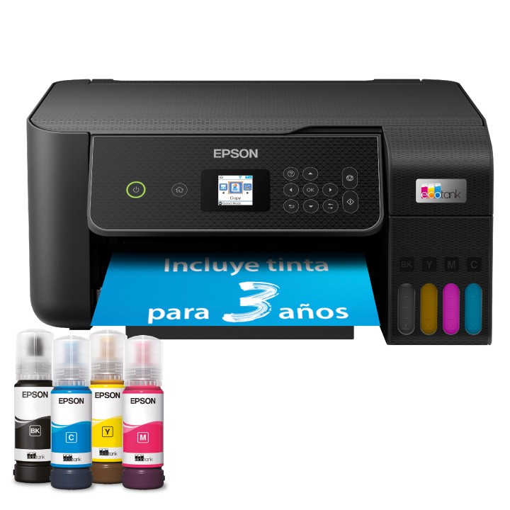 Multif Epson Ecotank ET-2870 A4 Color Negra(C11CJ66421)