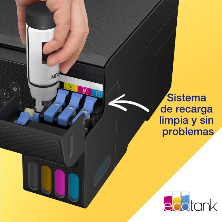 Multif Epson Ecotank ET-2870 A4 Color Negra(C11CJ66421)