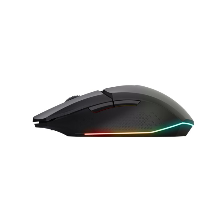 Ratón Gaming Trust GTX110 Felox RGB RF Negro (25037)
