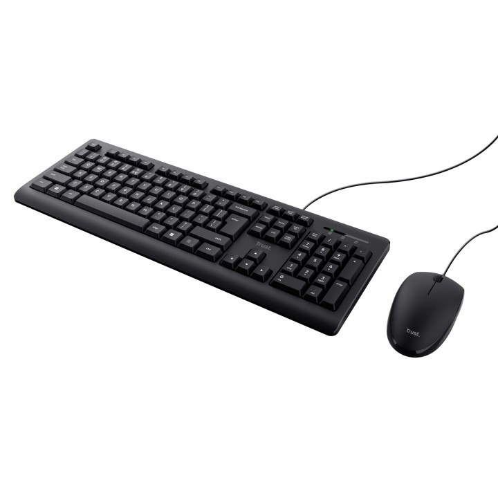 Teclado+Ratón Trust Primo USB-A 1.8m Negro (23972)