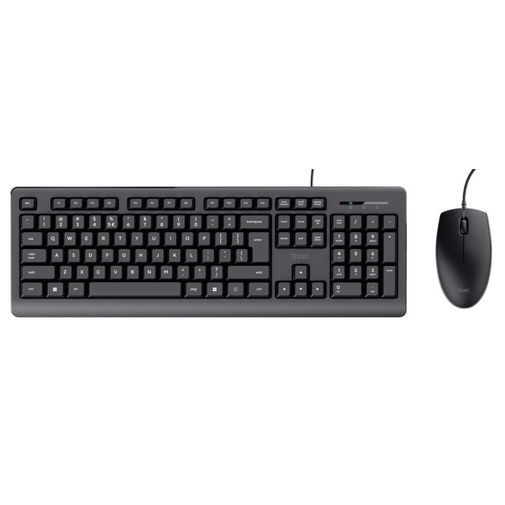 Teclado+Ratón Trust Primo USB-A 1.8m Negro (23972)