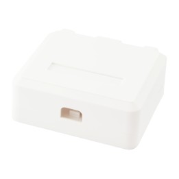 Roseta de Superficie EQUIP 2 Puertos Blanca (EQ125124)