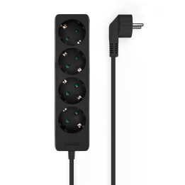 Regleta AISENS 4xSchuko Cable 1.4m Negra (A154-0534)