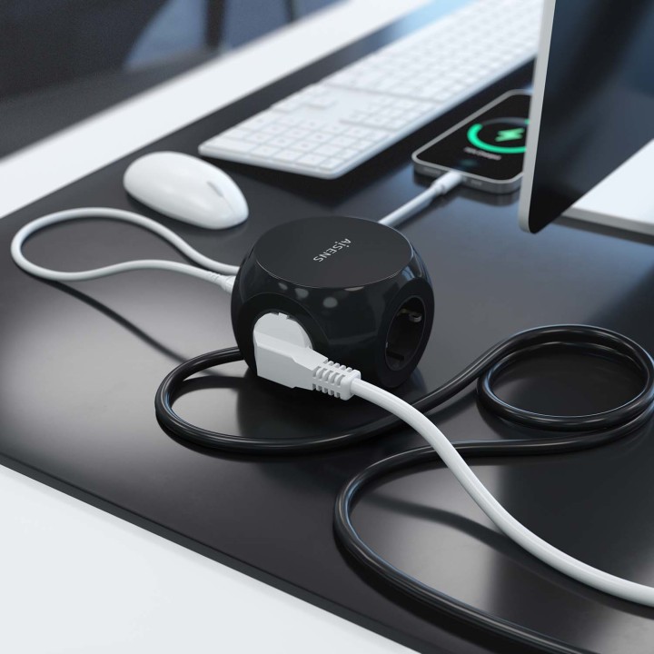 Regleta AISENS 3Schuko 4USB Interruptor(ASPS-2A2C05-BK)