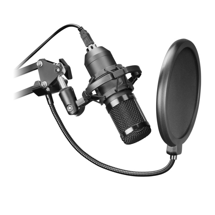 Micrófono Profesional Mars Gaming USB Negro (MMICPRO)