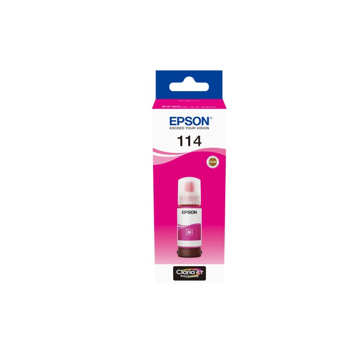 Botella de Tinta Epson 114 Magenta 70ml (C13T07B340)