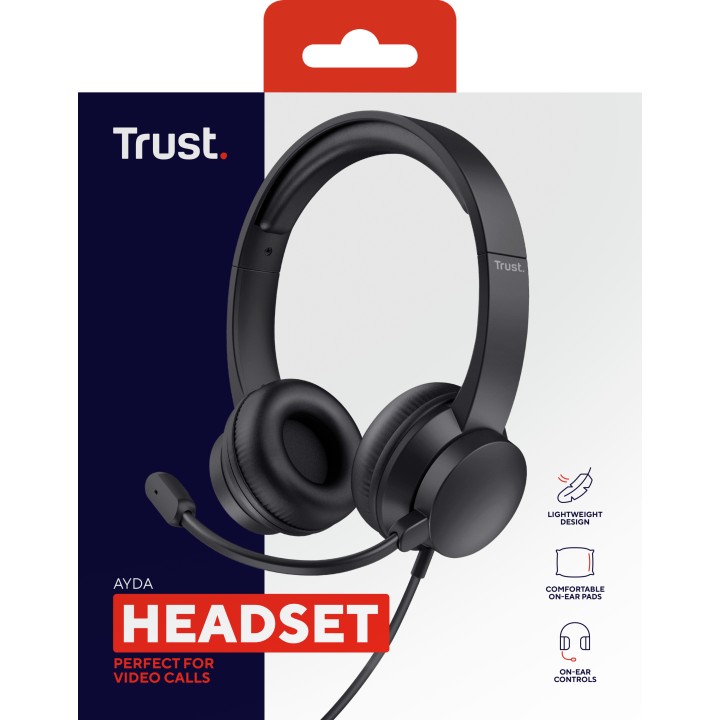Auric+Micro Trust Ayda Supraurales 3.5mm Negros (25087)