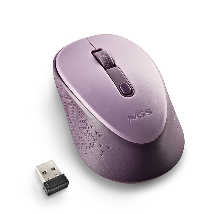 Ratón NGS Dew Lilac Wireless 1600dpi Lila (DEWLILAC)
