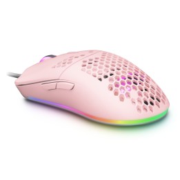 Ratón Mars Gaming Óptico RGB USB 12400dpi Rosa (MMAXP)