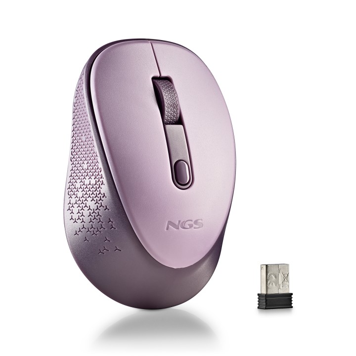 Ratón NGS Dew Lilac Wireless 1600dpi Lila (DEWLILAC)