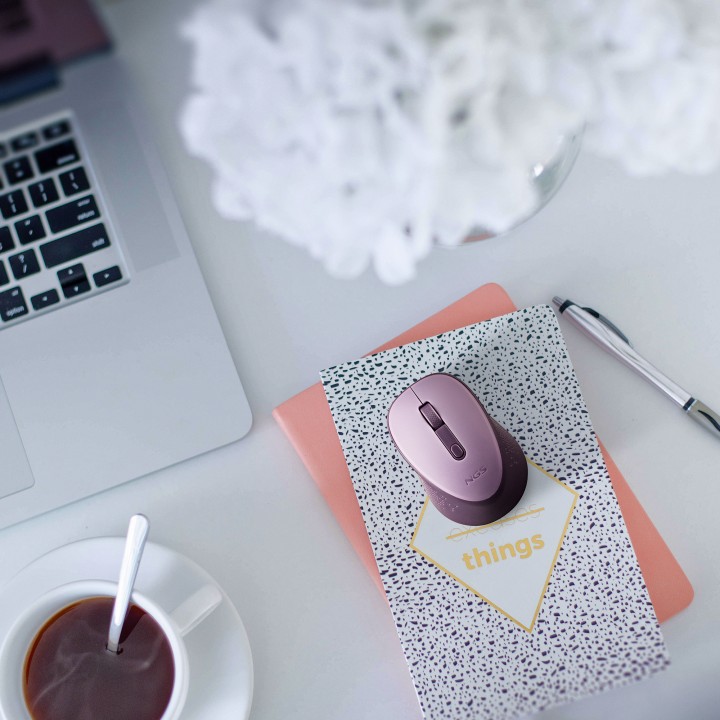 Ratón NGS Dew Lilac Wireless 1600dpi Lila (DEWLILAC)