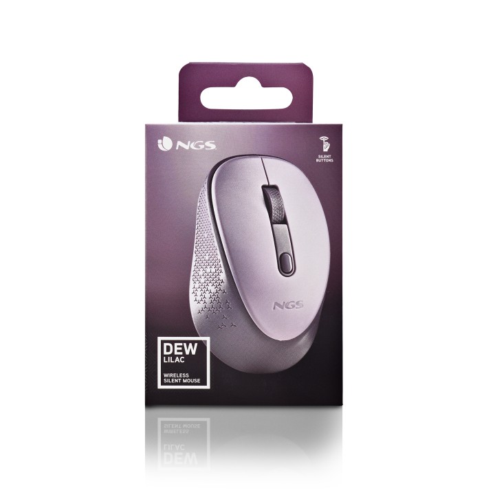 Ratón NGS Dew Lilac Wireless 1600dpi Lila (DEWLILAC)