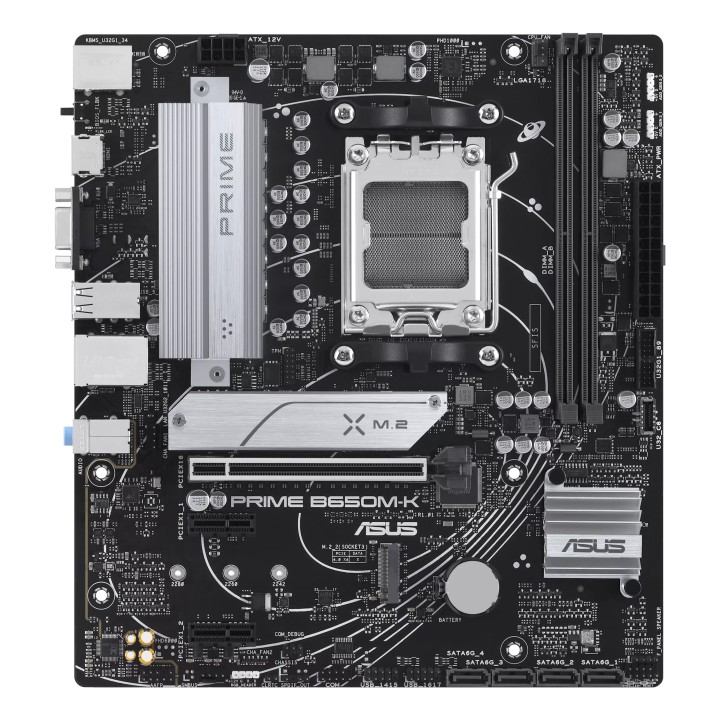 ASUS PRIME B650M-K: (AM5) 2DDR5 VGA HDMI RJ45 mATX