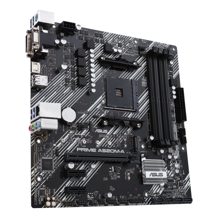 ASUS PRIME A520M-A II/CSM: (AM4) 4DDR4 VGA HDMI mATX