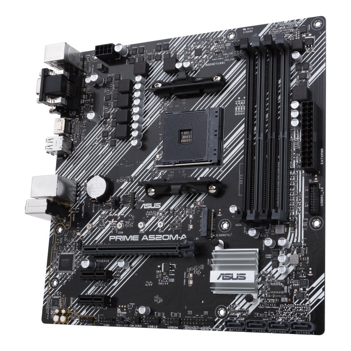 ASUS PRIME A520M-A II/CSM: (AM4) 4DDR4 VGA HDMI mATX