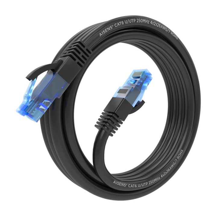 Cable AISENS RJ45 Cat.6 UTP CCA 2m Negro (A135-0845)