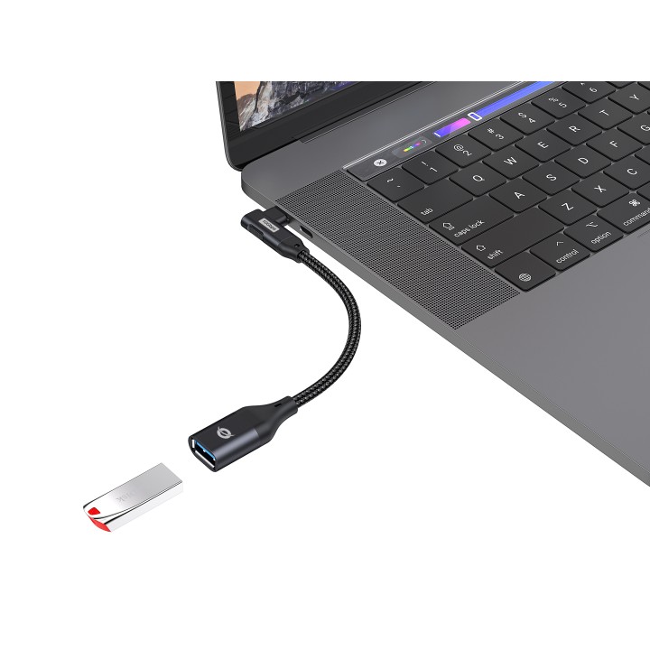 Adaptador CONCEPTRONIC USB-C/M a USB-A/H (ABBY19B)