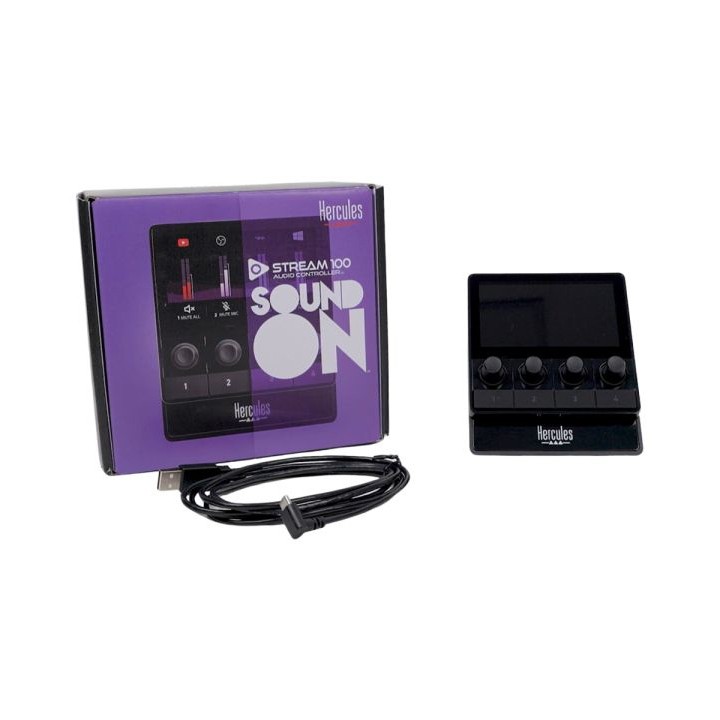 Controlador Audio HERCULES Stream 100 Negro (4780933)