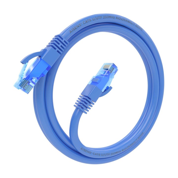 Cable AISENS RJ45 Cat.6 UTP CCA 1m Azul (A135-0799)