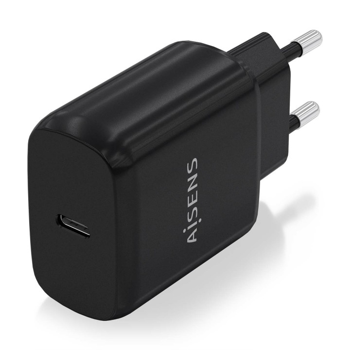 Cargador de Pared AISENS 1xUSB-C 25W Negro (A110-0757)