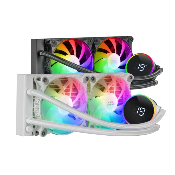 Ref. Líquida Mars Gaming 2x120mm FRGB 500W (MLLCD240W)
