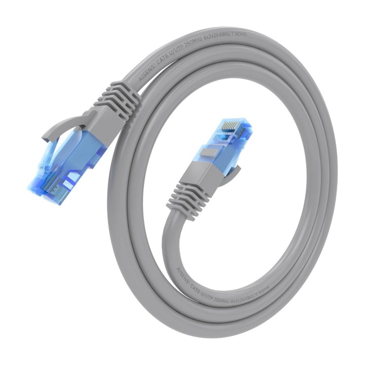 Cable AISENS RJ45 Cat.6 UTP CCA 50cm Gris (A135-0773)
