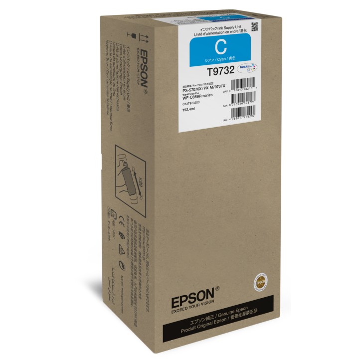 Tinta Epson XL T9733 Cian 192.4ml (C13T973200)