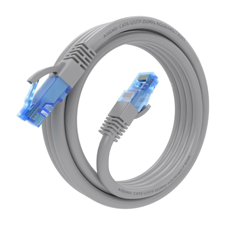 Cable AISENS RJ45 Cat.6 AWG26 CCA 2m Gris (A135-0777)