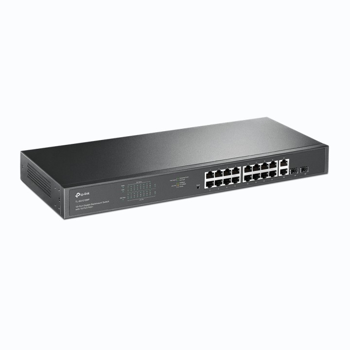 Switch TP-Link 18xRJ45 2xSFP PoE+ Negro (TL-SG1218MP)