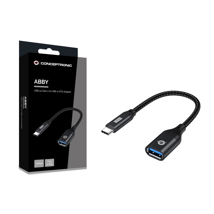 Adaptador CONCEPTRONIC USB-C/M a USB-A/H (ABBY18B)