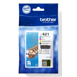 Tinta BROTHER Pack Negro/Tricolor (LC421VAL)