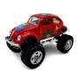 KINSMART VOLKSWAGEN BEETLE 1:32 EN ESTUCHE RUEDA GRANDE