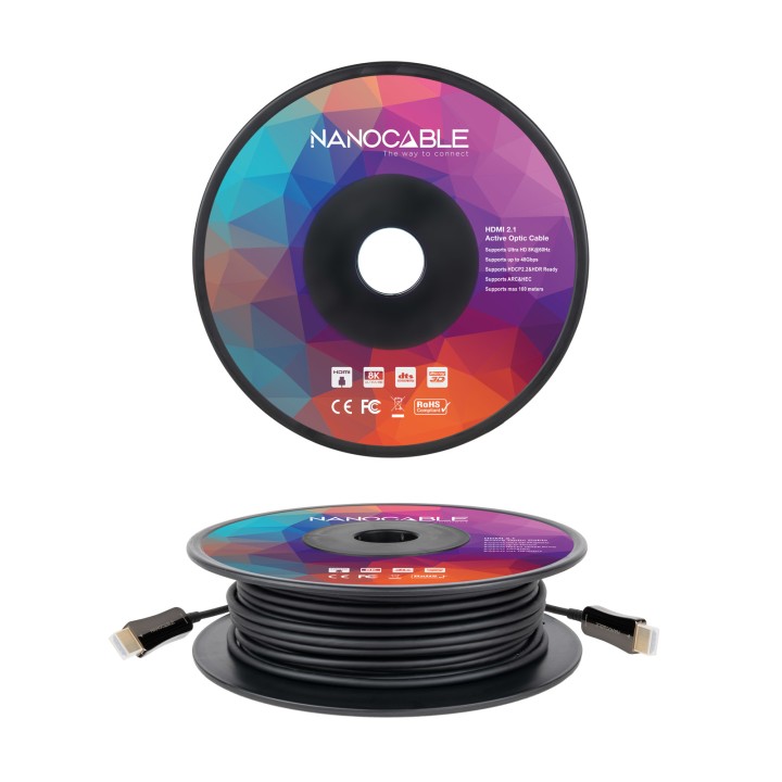 Nanocable HDMI A/M a HDMI A/M 80m Negro (10.15.2180)