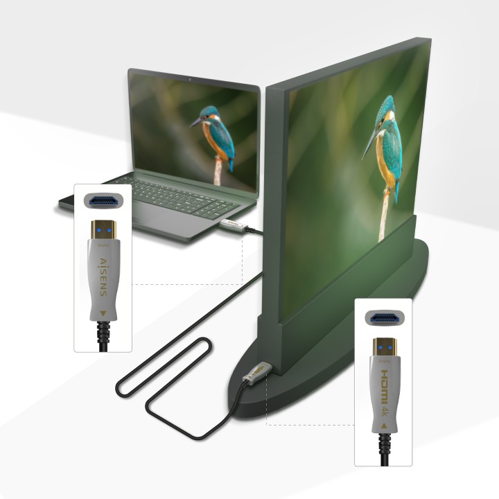 Cable AISENS HDMI A/M a HDMI A/M 100m Negro (A148-0698)